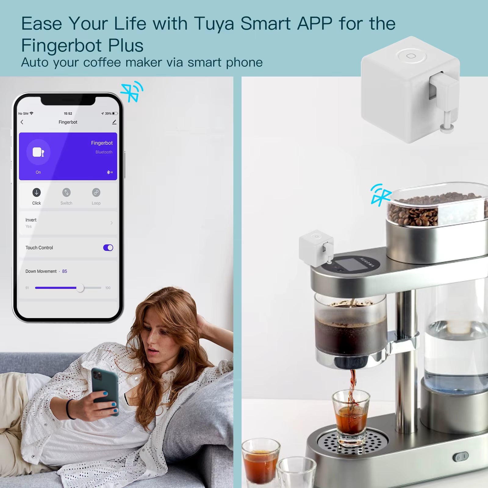 Tuya Fingerbot Button Pusher New Bluetooth Finger Robot Smart Life App Automatic Switch Voice Control Alexa Google Home