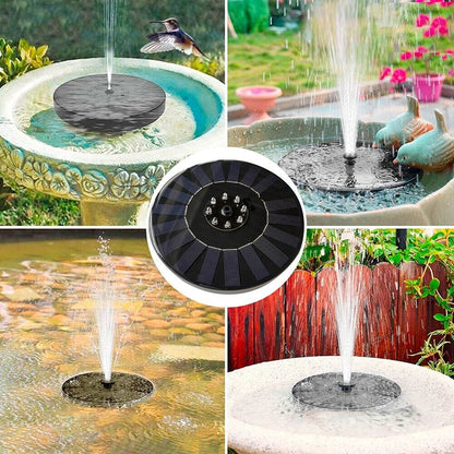 Solar Power Bird Bath Fountain Pump Upgrade 1.4W Solar Fountain with 4 Nozzle