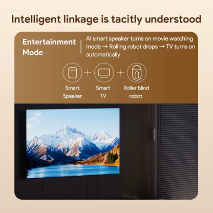 Tuya Bluetooth Smart Roller Blind with Type C Port - Compatible with Smart Life App, Remote Control, and Voice Assistants (Google, Alexa, Siri)