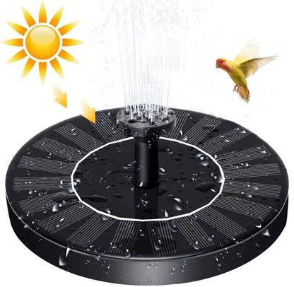 Solar Power Bird Bath Fountain Pump Upgrade 1.4W Solar Fountain with 4 Nozzle